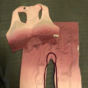 Gymshark ombre seamless set